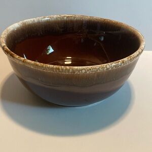 McCoy Brown Drip Glaze 8” Vintage Pottery Mixing Bowl